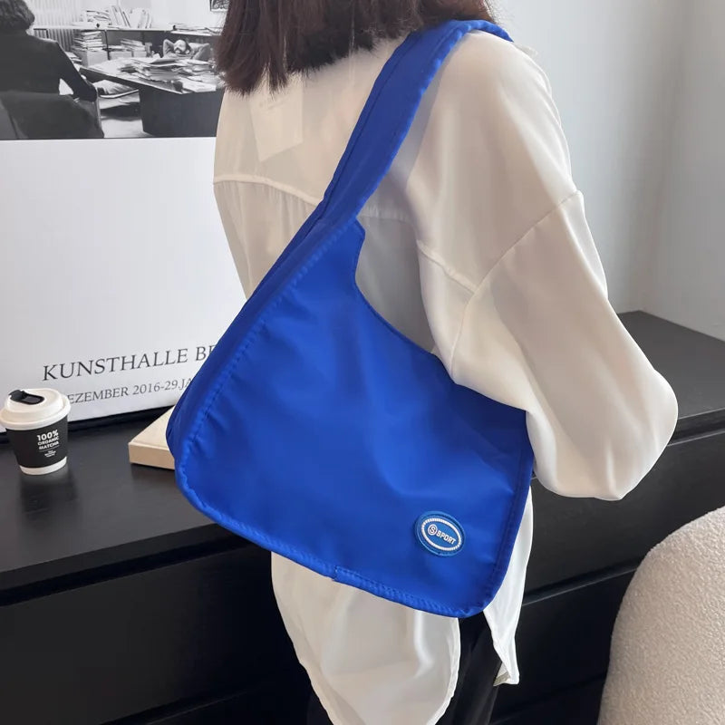 Nylon Handbags for Women Solid Single Shoulder Bag Eco-friendly