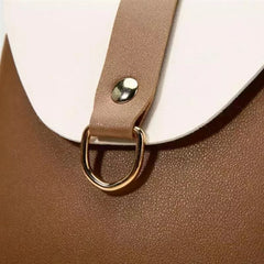PU Leather Crossbody Bags Womens Bags Ladies Contrast Handbags