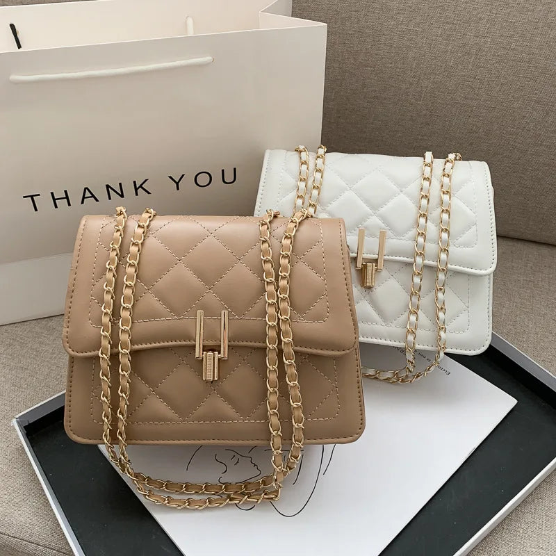 Small Chain Square Messenger Bag for Women