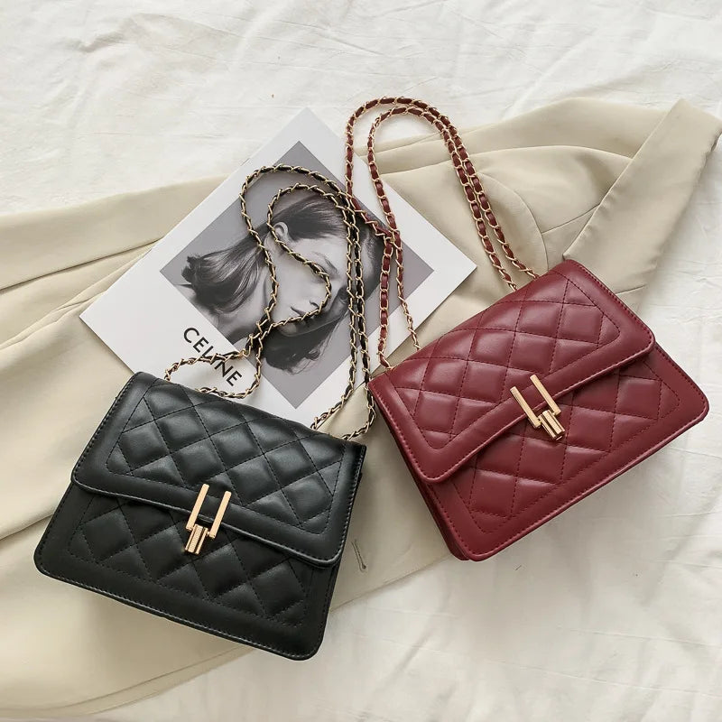 Small Chain Square Messenger Bag for Women