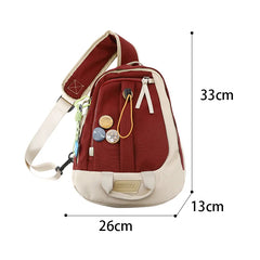 Large Capacity Chest Bag Anti Theft Travel Rucksack