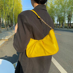 Pleated Handlebags for Women PU Cloud Bags Armpit Bag Shopping Shoulder Bags