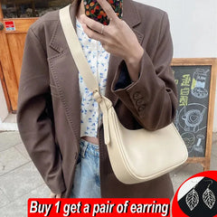 Leather Shoulder Bag Crossbody Handbag for Women