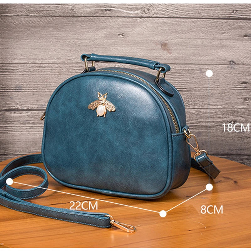 PU Leather Shoulder Bag Crossbody Messenger Small Women Handbag Purse