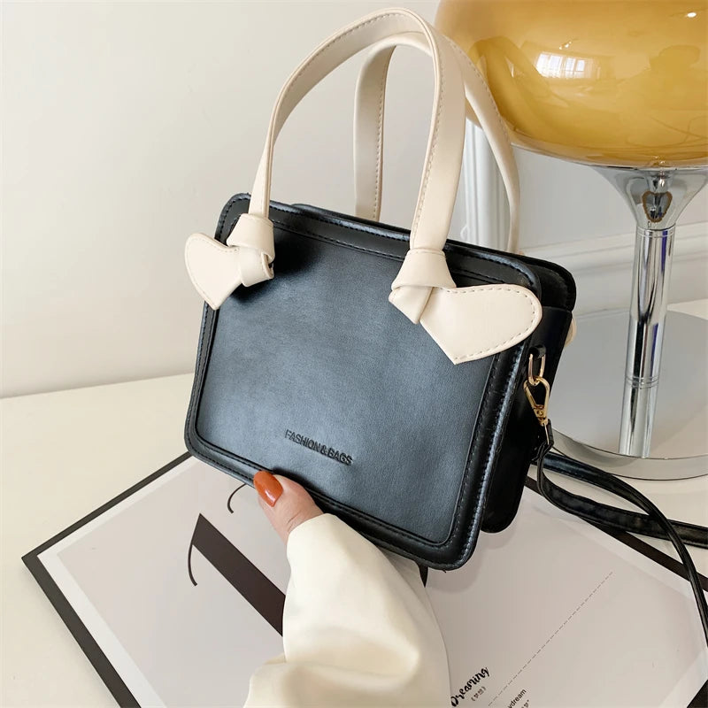 Shoulder Bag Women Mini Square Handbag High Female Solid Texture Messenger Bags