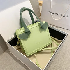 Shoulder Bag Women Mini Square Handbag High Female Solid Texture Messenger Bags