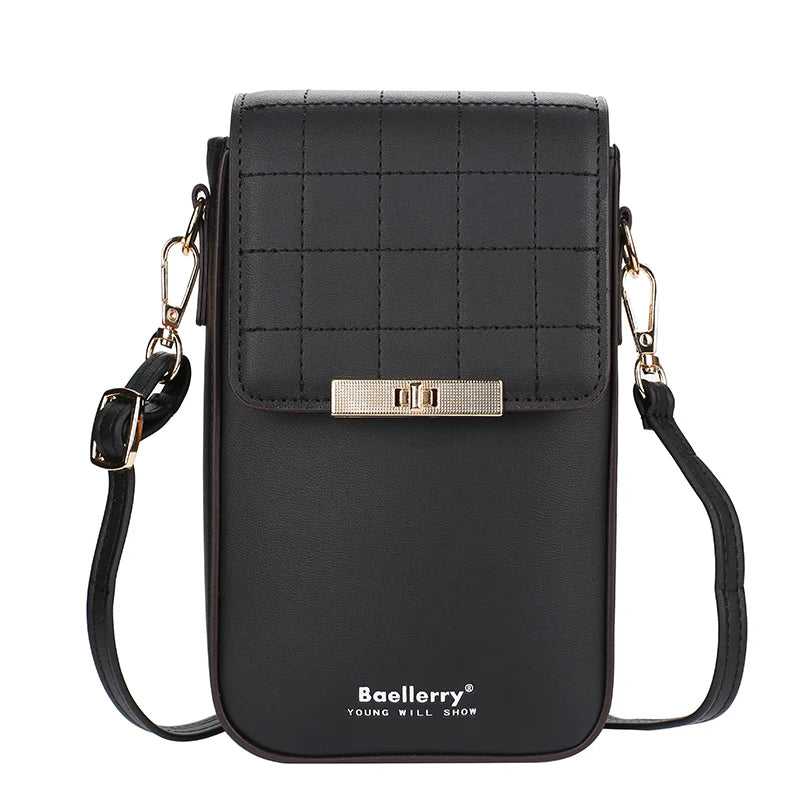 Small Matte Leather Crossbody Bag Women Shoulder Messenger Clutch