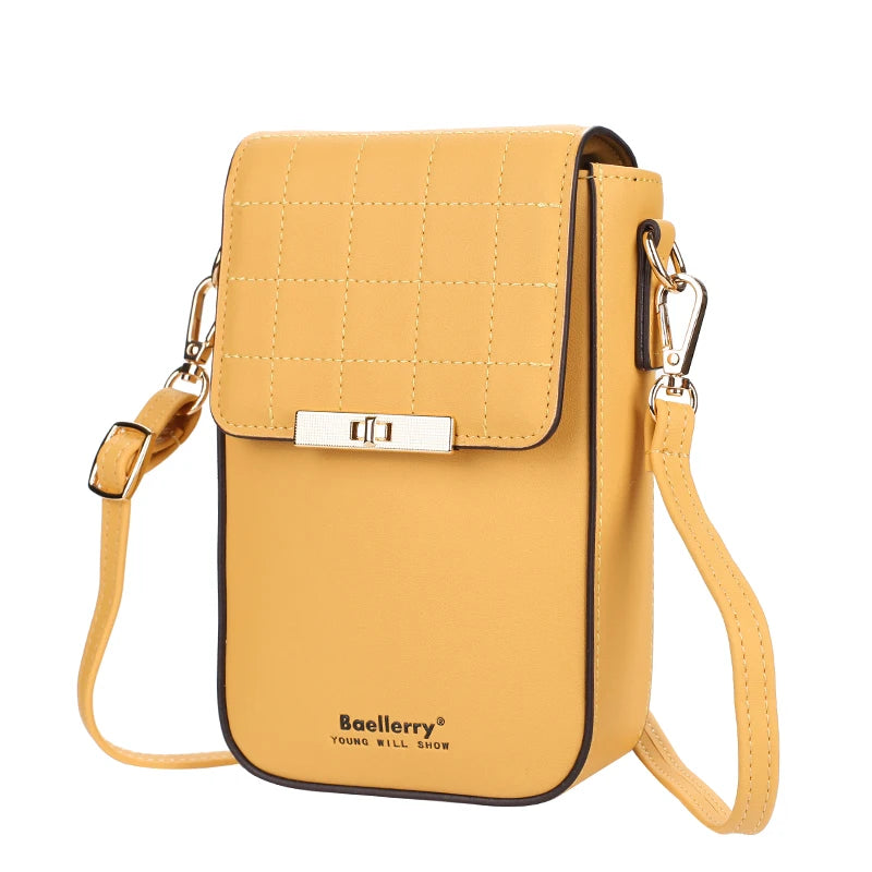Small Matte Leather Crossbody Bag Women Shoulder Messenger Clutch