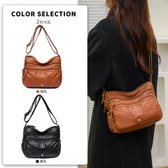 Soft Leather Crossbody Bag for Women Shoulder Handbag