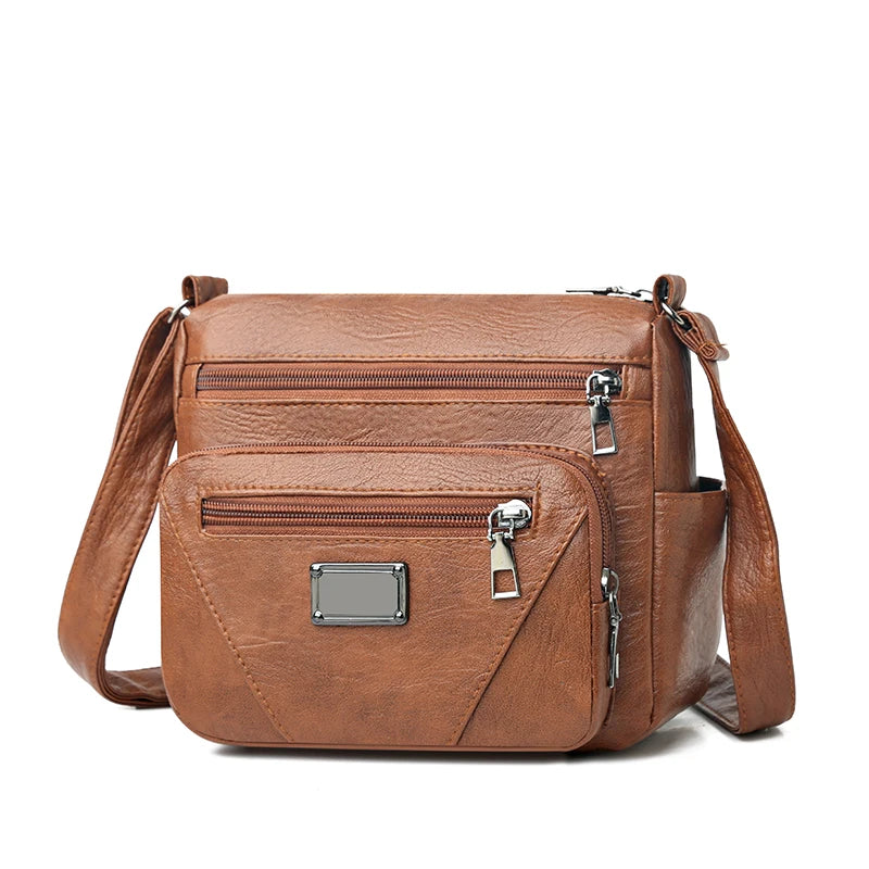 Soft Leather Women Shoulder Bag Crossbody Messenger Bag