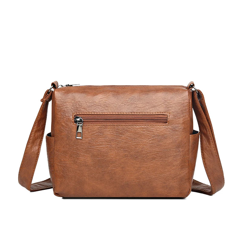 Soft Leather Women Shoulder Bag Crossbody Messenger Bag