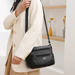 Soft Leather Women Shoulder Bag Crossbody Messenger Bag