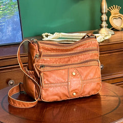 Soft Leather Crossbody Bag for Women Shoulder Handbag