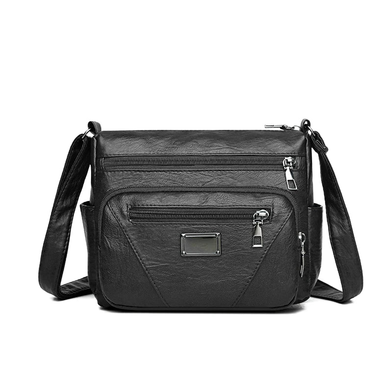 Soft Leather Women Shoulder Bag Crossbody Messenger Bag