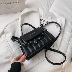 Stylish Single Shoulder Square Bag with Chain Strap