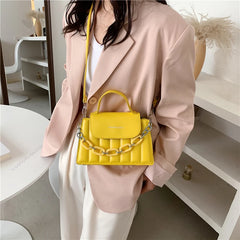 Stylish Single Shoulder Square Bag with Chain Strap