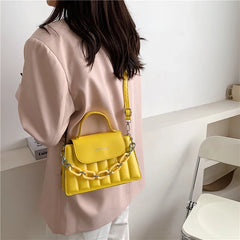 Stylish Single Shoulder Square Bag with Chain Strap