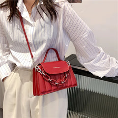 Stylish Single Shoulder Square Bag with Chain Strap