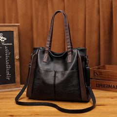 Soft PU Leather Tote Bag Women Shoulder Crossbody Designer