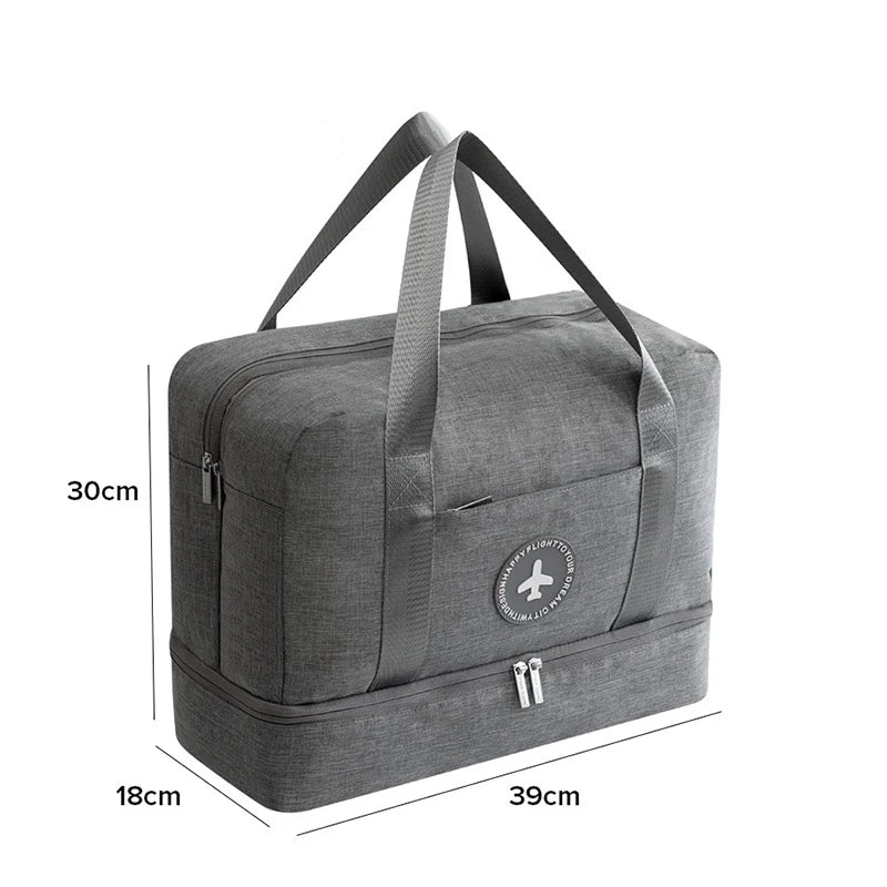 Waterproof Travel Bag with Wet Dry Separation Storage