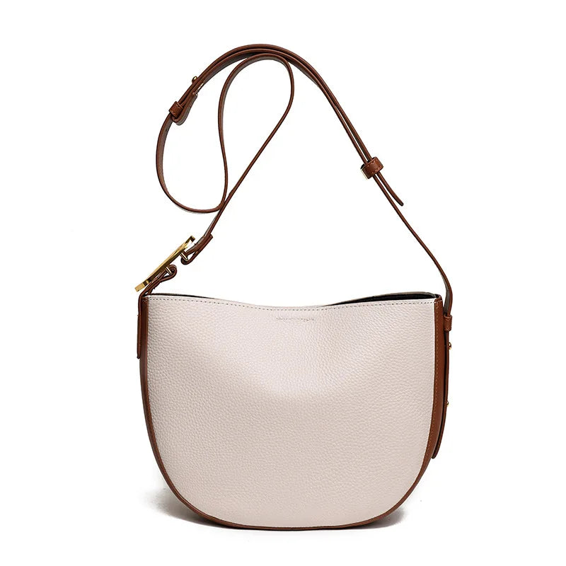 Vintage Leather Hobo Tote Shoulder Bag for Women