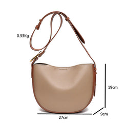 Vintage Leather Hobo Tote Shoulder Bag for Women