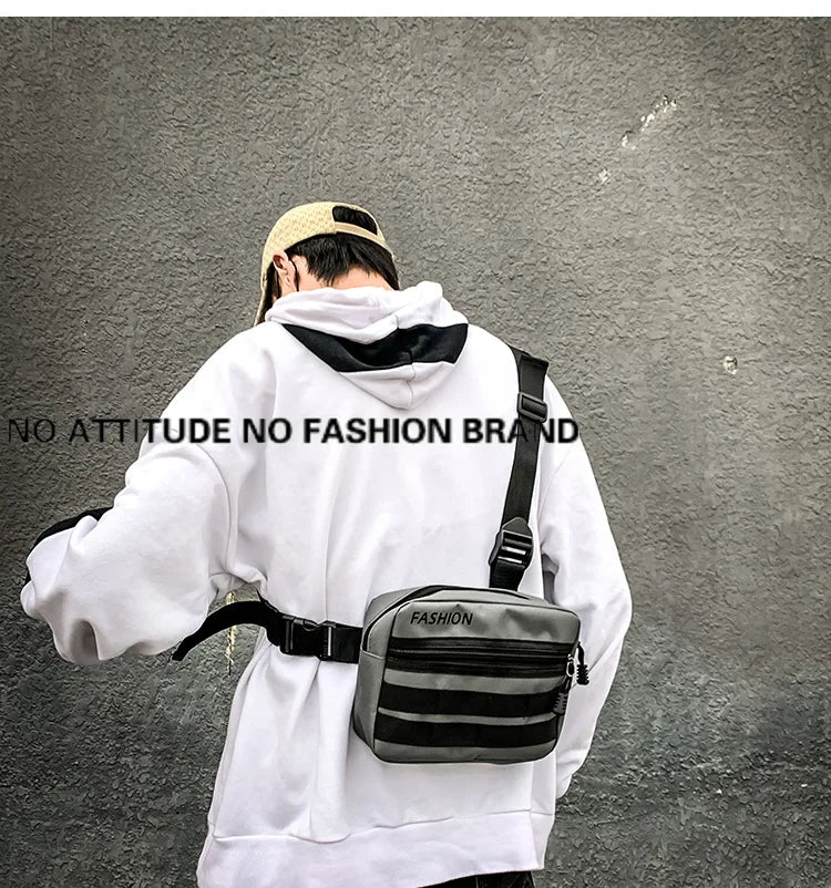 Men Chest Bag Tactical Hip-hop Vest Streetwear Waist Pack