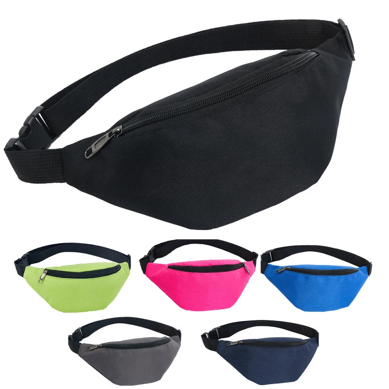 Waterproof Unisex Waist Bag Chest Handbag Fanny Pack Travel Ladies Waist Pack
