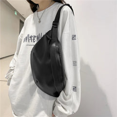 Leather Crossbody Waist Bag Purse for Women and Men