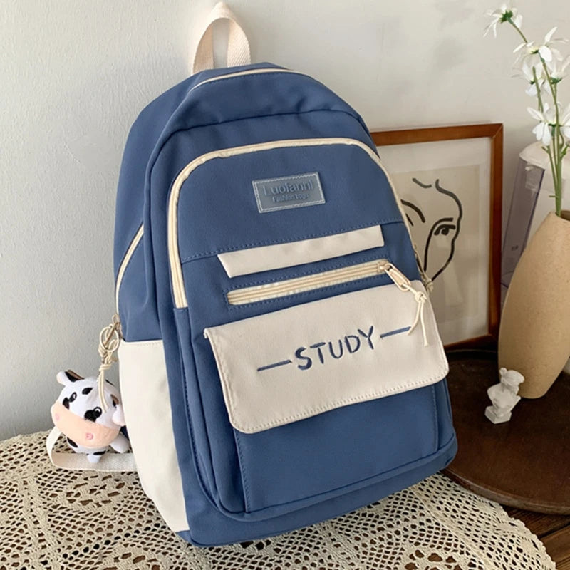 Waterproof Girls College School Backpack for Teenage Travel