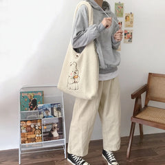 Plush Shoulder Tote Bag Winter Handbag Fur Shopping Handbag