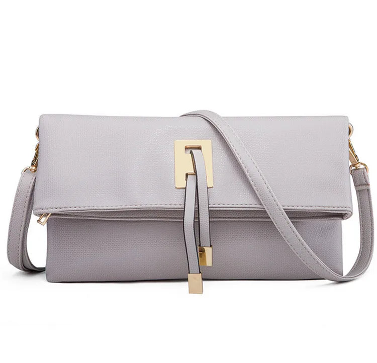 Soft Leather Crossbody Bag for Women, Patchwork Messenger Bag