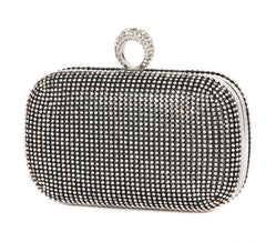 Diamond Studded Wedding Party Clutches with Chain Shoulder