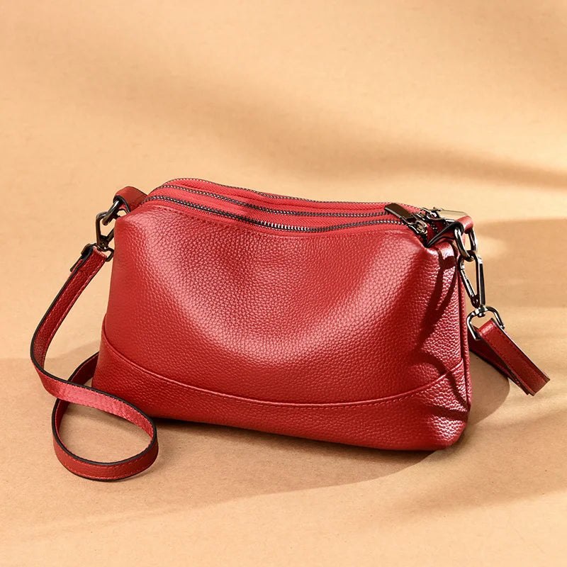 Women Leather Handbags Female Shoulder Bags Cowhide Ladies Messenger