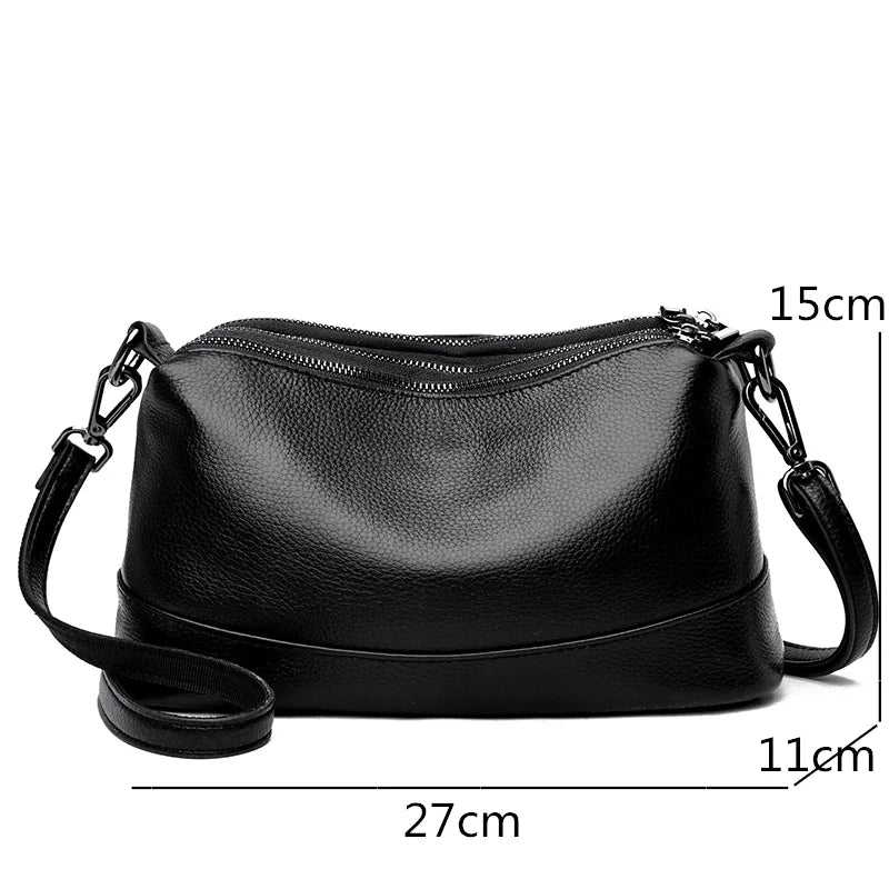 Women Leather Handbags Female Shoulder Bags Cowhide Ladies Messenger