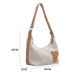 Canvas Crossbody Bag High-capacity Shoulder Messenger Handbag