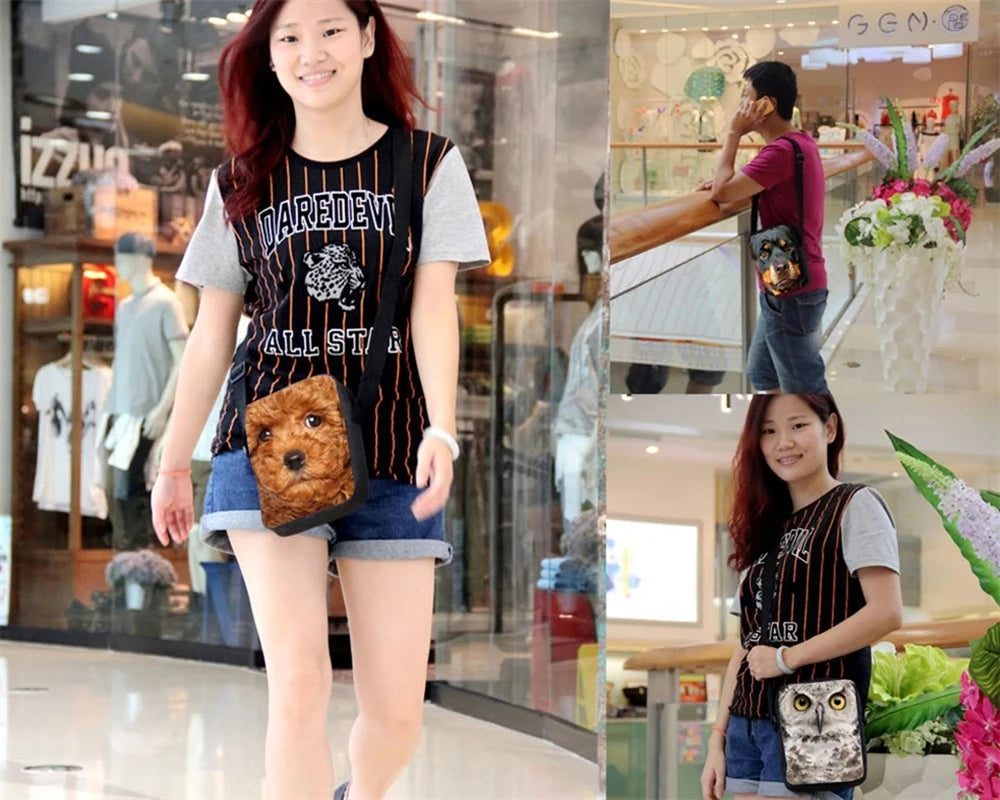 Fire Truck Print Messenger Bag Cute Crossbody Shoulder Bag for Women Girls