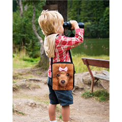 Fire Truck Print Messenger Bag Cute Crossbody Shoulder Bag for Women Girls