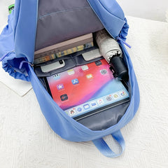 Girls Nylon School Bag Female Student Large Capacity Rucksack