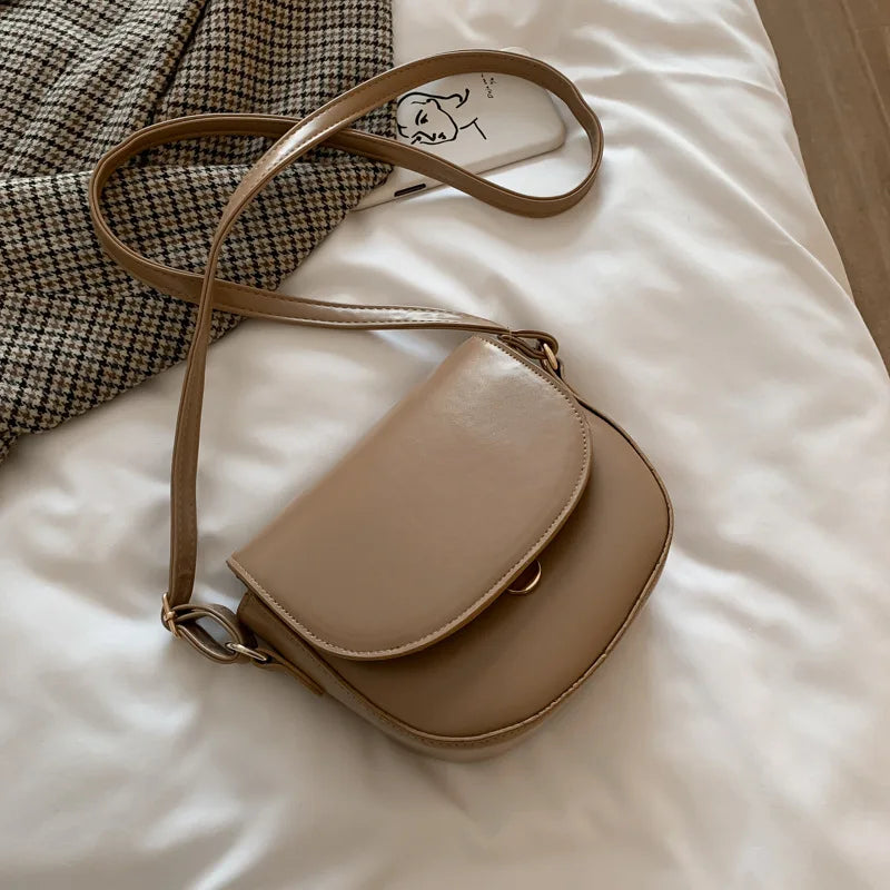 Crossbody Bags for Women Solid Flap Shoulder Tote Small Handbags