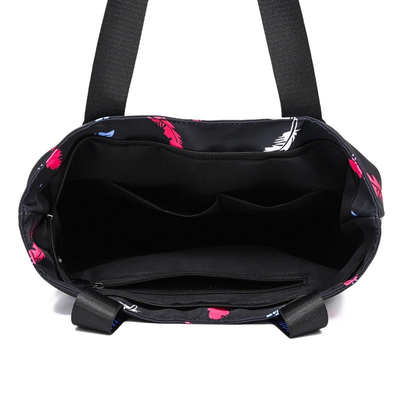 Waterproof Nylon Tote Bag Ladies Messenger Shoulder Handbag