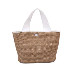 Woven Beach Bag Seaside Vacation Leisure Handbag Fresh Pastoral Straw Woven Bags