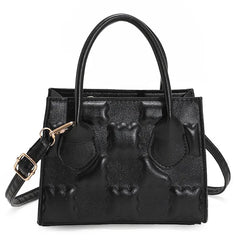 Zipper Pressure Flowers Large Capacity Handbag
