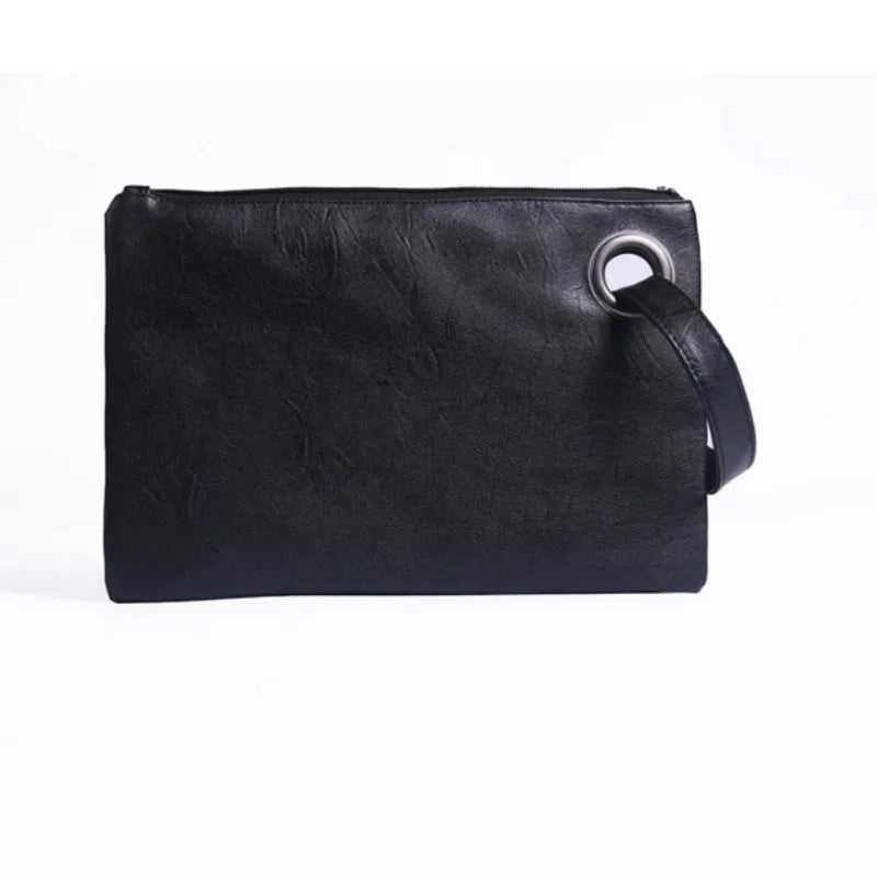 Women's Leather Envelope Clutch Evening Handbag
