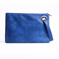 Women's Leather Envelope Clutch Evening Handbag