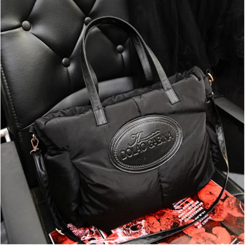 Winter Ladies Shoulder Bag Large Capacity Jacket Women Handbag