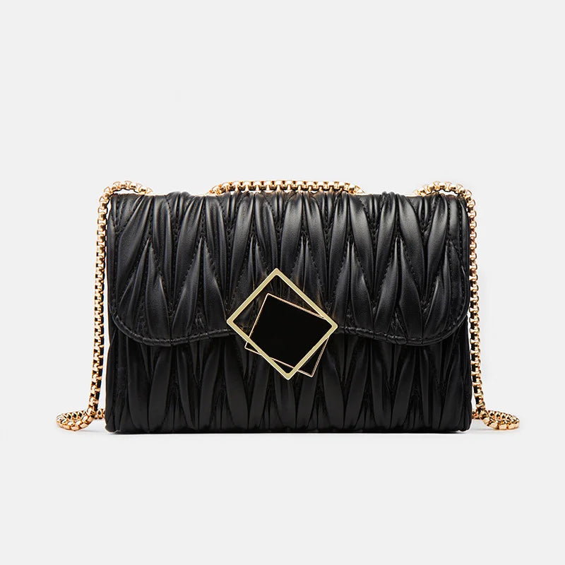 Stylish Chain Single-shoulder Leather Bag Women's Crossbody Small Bag