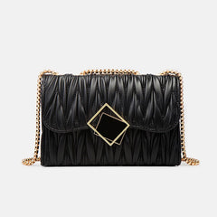 Stylish Chain Single-shoulder Leather Bag Women's Crossbody Small Bag