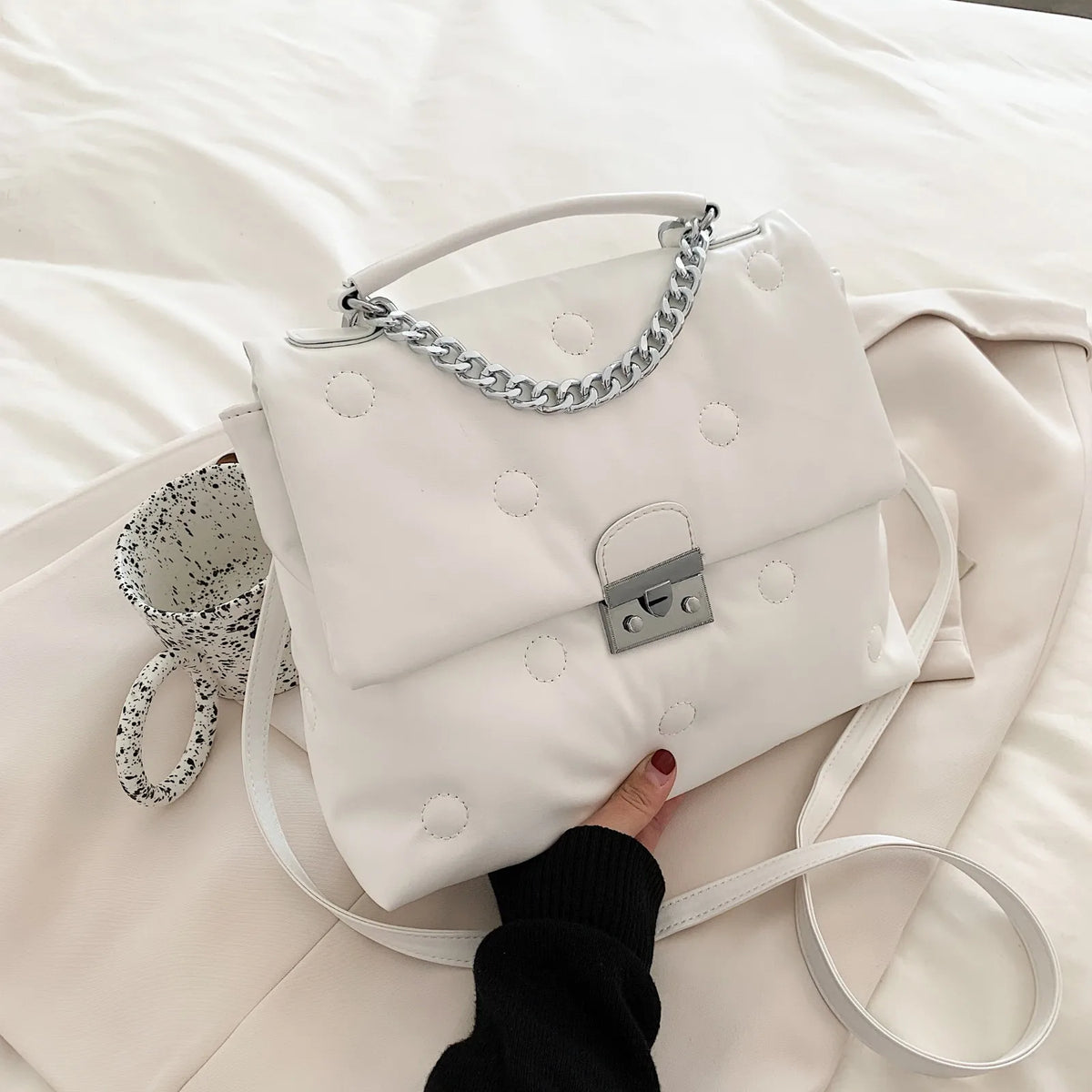 Soft Leather Crossbody Bag for Women - Travel Sac