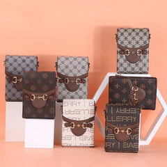 Women Large Chain Diagonal Bag Multifunction Crossbody Wallet